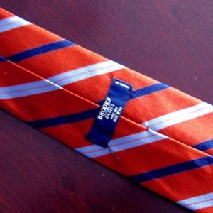 BROOKS BROTHERS BASICS ORANGE & BLUE REP TIE